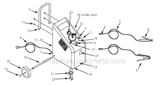 Page A Diagram and Parts List for WS2800  Campbell Hausfeld Welder